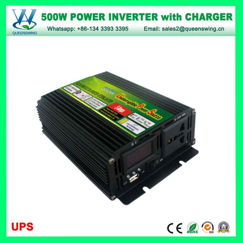 500W off-Grid Car Power Inverter with UPS Charger (QW-M500UPS)