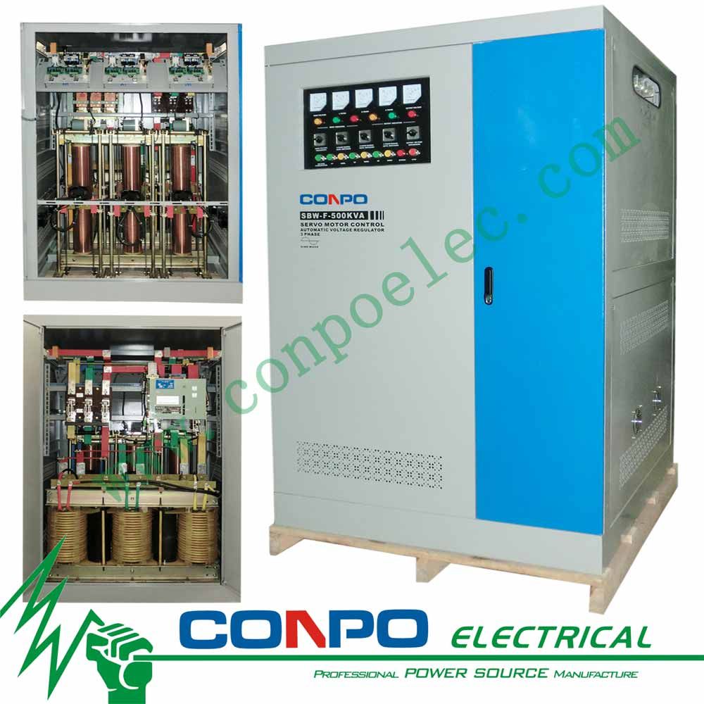 SBW-F-500kVA Split-Regulating Full-Automatic Compensated Voltage Stabilizer/Regulator