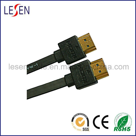 Flat HDMI Cable with Ethernet, Am to Am Plug