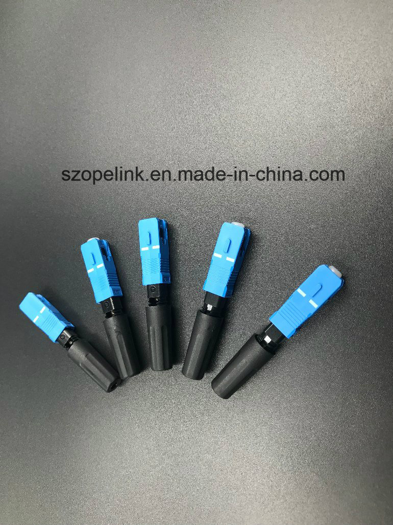 Optical Fiber Fast Connector SC/PC for Patch Cord Applied in Network and Wireless