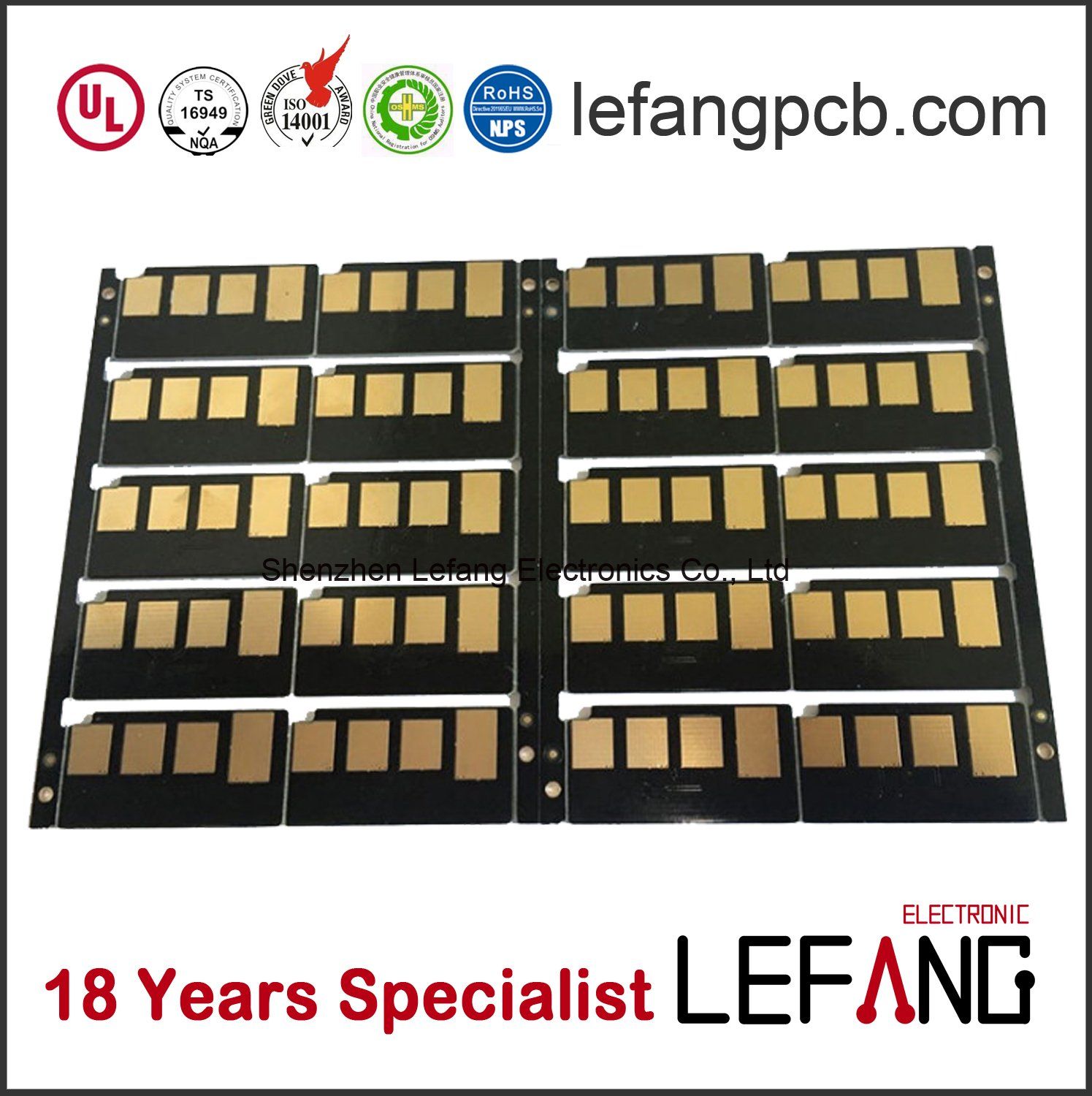 Tg130 Printed Circuit Board PCB with RoHS and UL