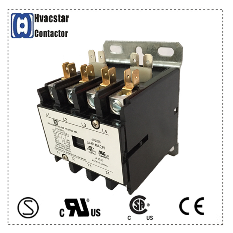SA Series -4 P-40A-24V Definite Purpose AC Contactor for Pump Appllication