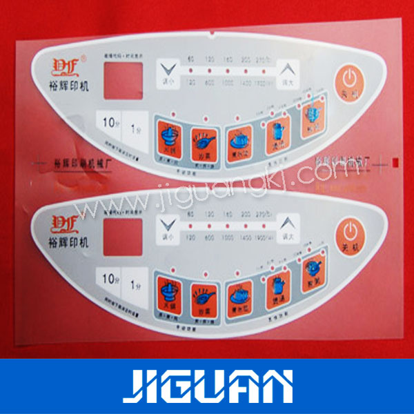 Custom Embossed Button Membrane Switch with LCD Window