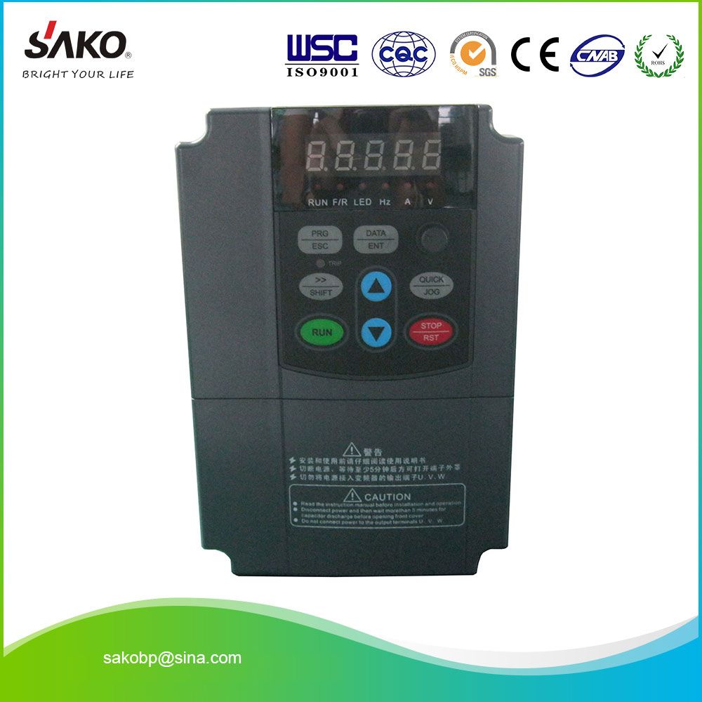 Sako 380V Three Phase Input 2.2kw 3HP VFD Variable Frequency Drive Inverter Professional for Motor Speed Control