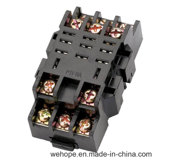 China Manufacturer Modern Techniques Waterproof Sealed Relay Sockets PTF11A