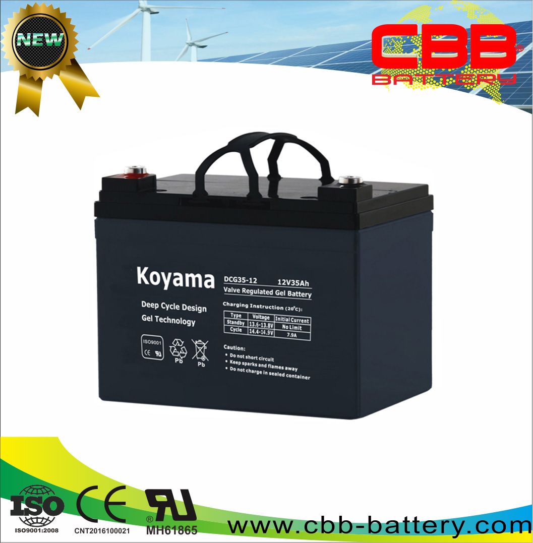 Wheel Chair Deep Cycle Gel Battery 12V35ah Dcg35-12