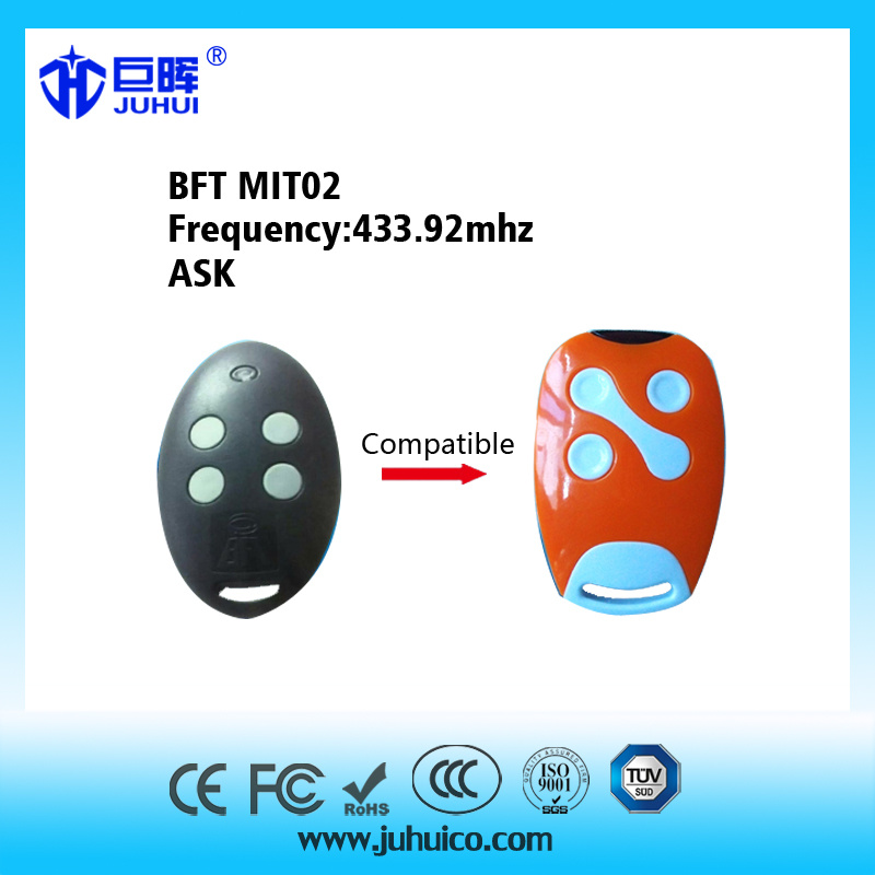 Compatible Bft Rolling Code Remote Control 433MHz