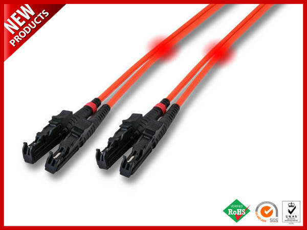 LC Fiber Optical Duplex Jumper Non Crushable Cable