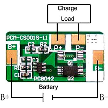 BMS 1s Li-ion/Li-Polymer/LiFePO4 Battery Pack