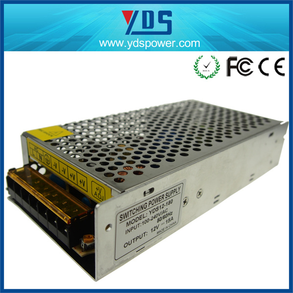 12V 15A 180W Switch Mode Power Supply with Metal Case
