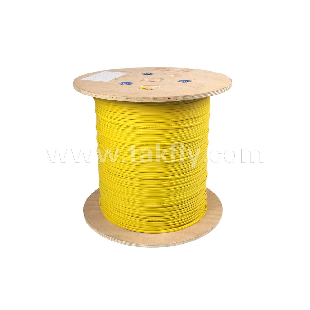 12 Core Gjdfjv Flat Indoor Fiber Optic Cable LSZH