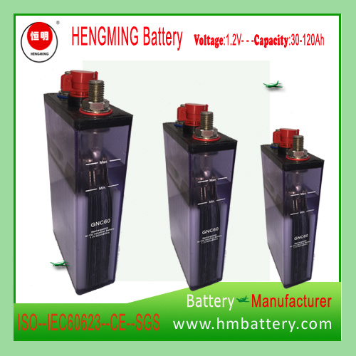 Sintered Type Ni-CD Rechargeable Battery Kpx/Gnc60 for Engine Starting