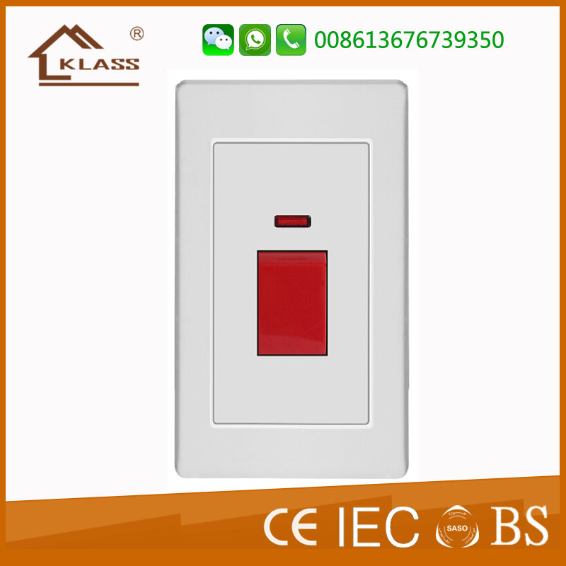 Good Price UK Standard 45A Power Wall Switch