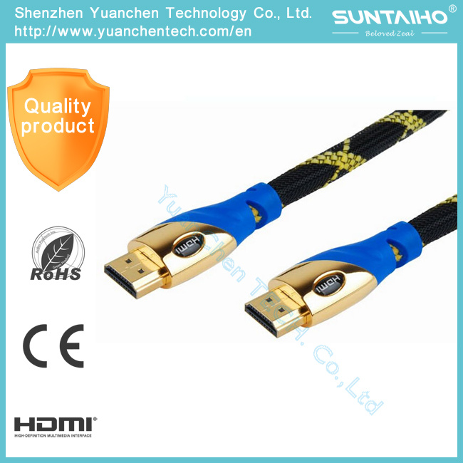 High Speed Gold Plated Plug HDMI Cable for Computer