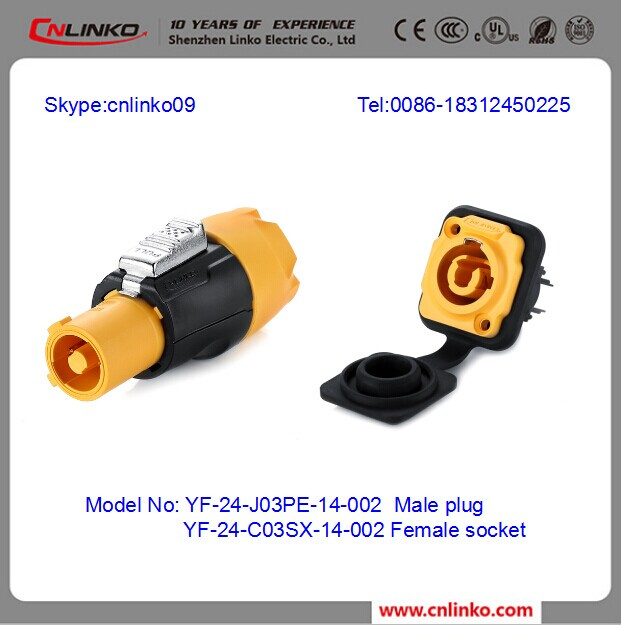 3pin Battery Terminal Connectors Quick Coupling Outdoor Audio Connectors