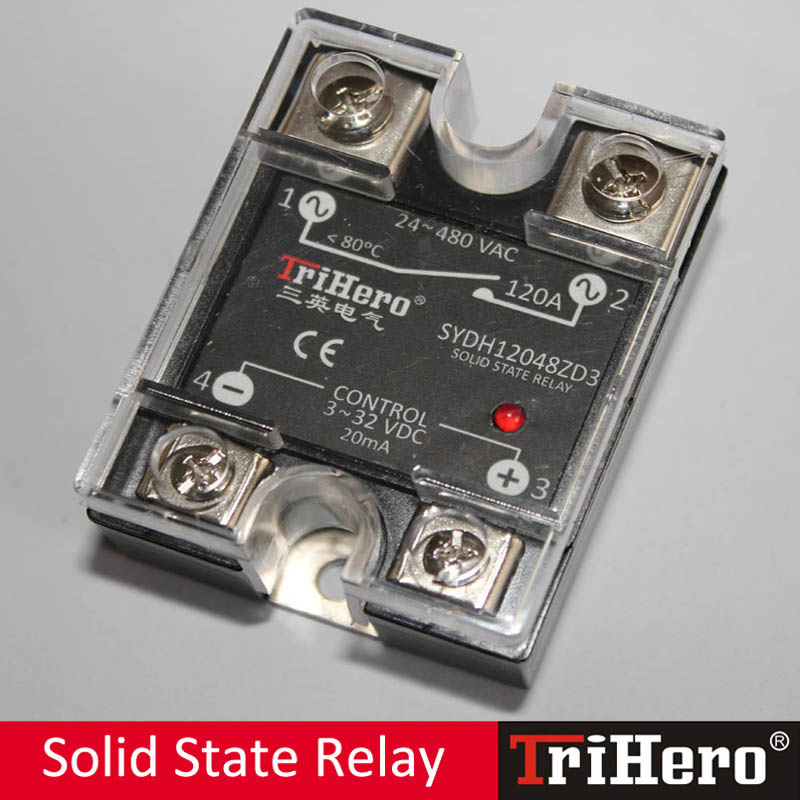 120A DC/AC 1 Phase Solid State Relay SSR