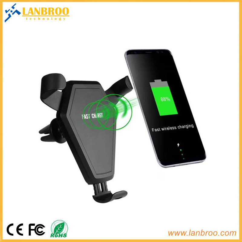 Car Mobile Mount Fast Wireless Charger Ce/FCC/RoHS Approved