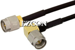 SMA Male to Male Right Angle RF Test Cable Assembly