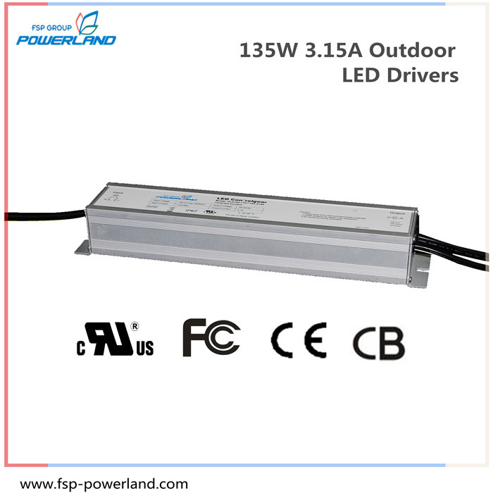 135W 3.15A Outdoor Constant Current LED Driver Power Supply