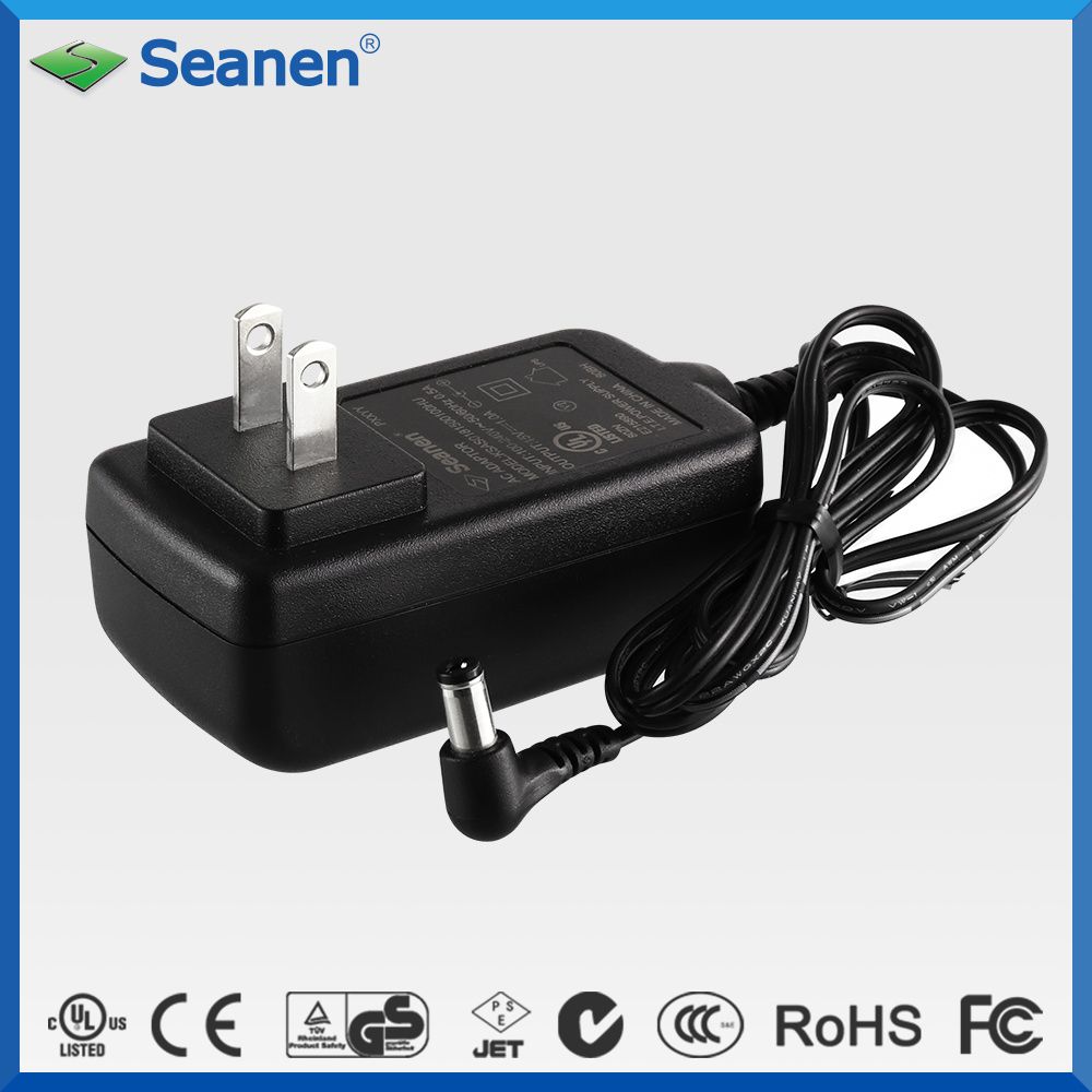 Customized Black 18W AC 18V 1A GS DC Power Adapter