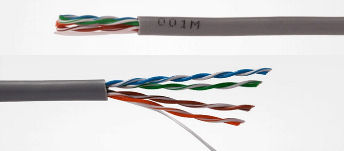 Soild Bare Copper UTP Cat5e Cable 4pair 24AWG Wholesale