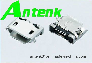 Micro USB Connectors 5p Receptacle B Type SMT (Shell DIP)