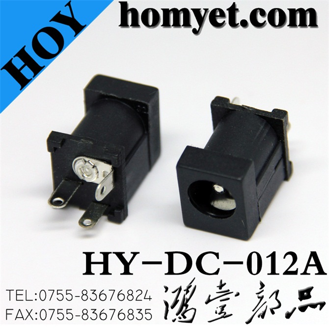 3pin Straight DIP DC Power Jack (DC-012A)