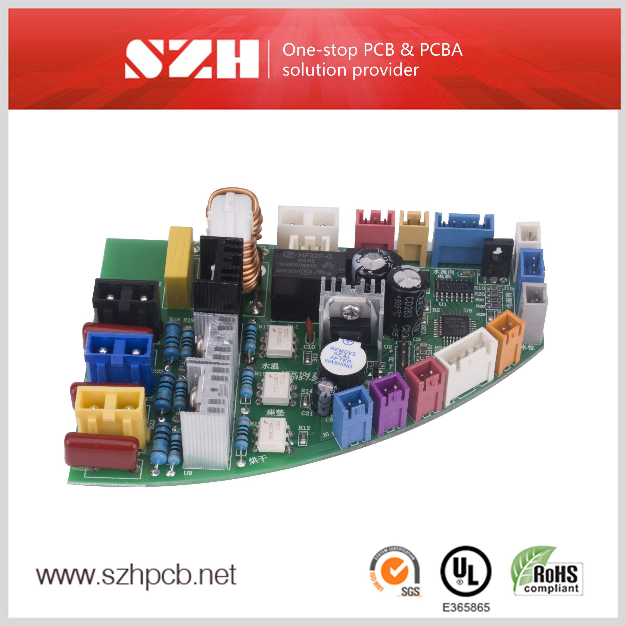 Electronic Bidet Seat Printed Circuit Board Assembly
