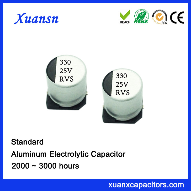 Hot Sale 330UF 25V Surface Mount General Capacitor