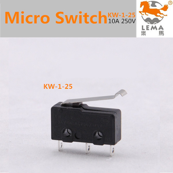 5A 250VAC Electric Tiny Micro Switch Kw-1-25