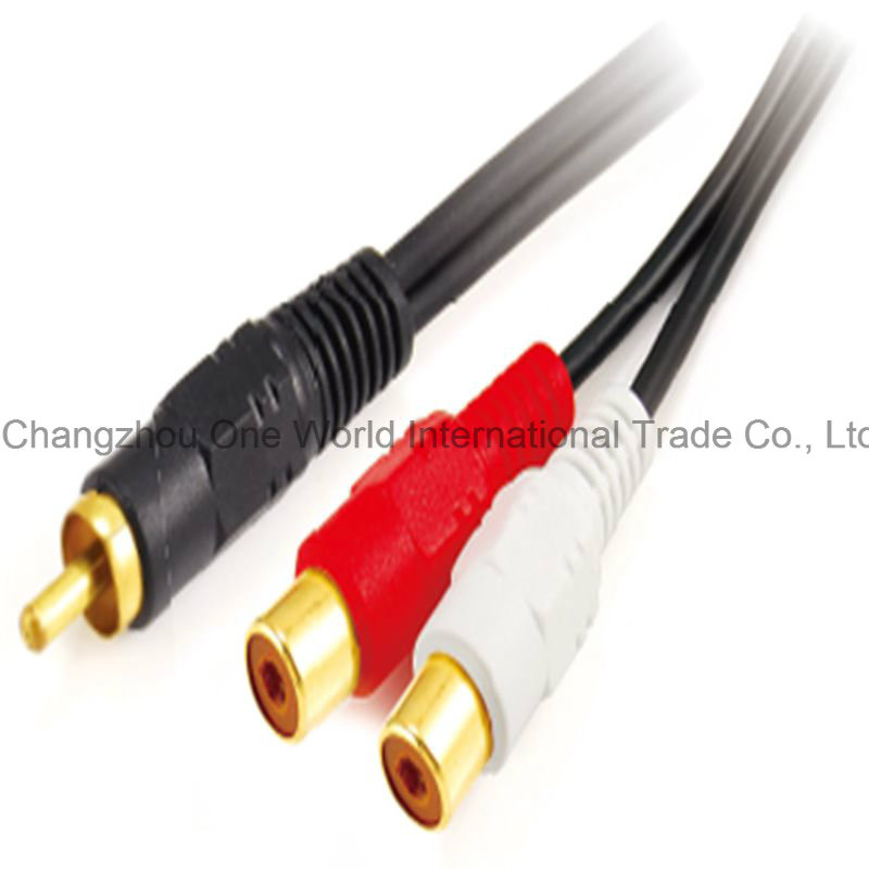 RCA Plug - 2 RCA Jacks Cable