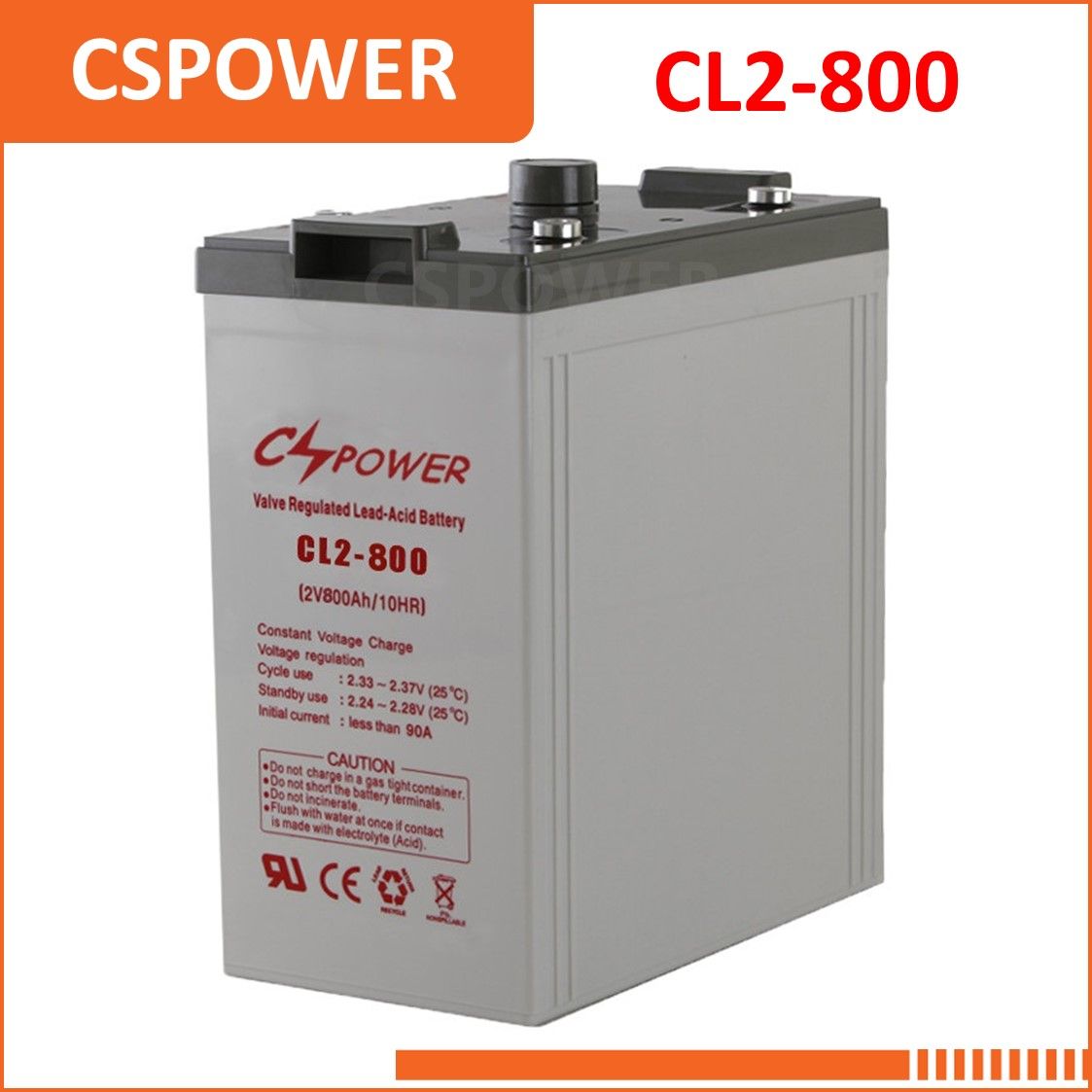 China Supply 2V800ah Deep Cycle Valve Regulated Battery - Ce UL ISO