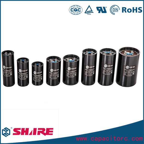 CD60 Motor Start Capacitor Aluminum Electrolytic Capacitor