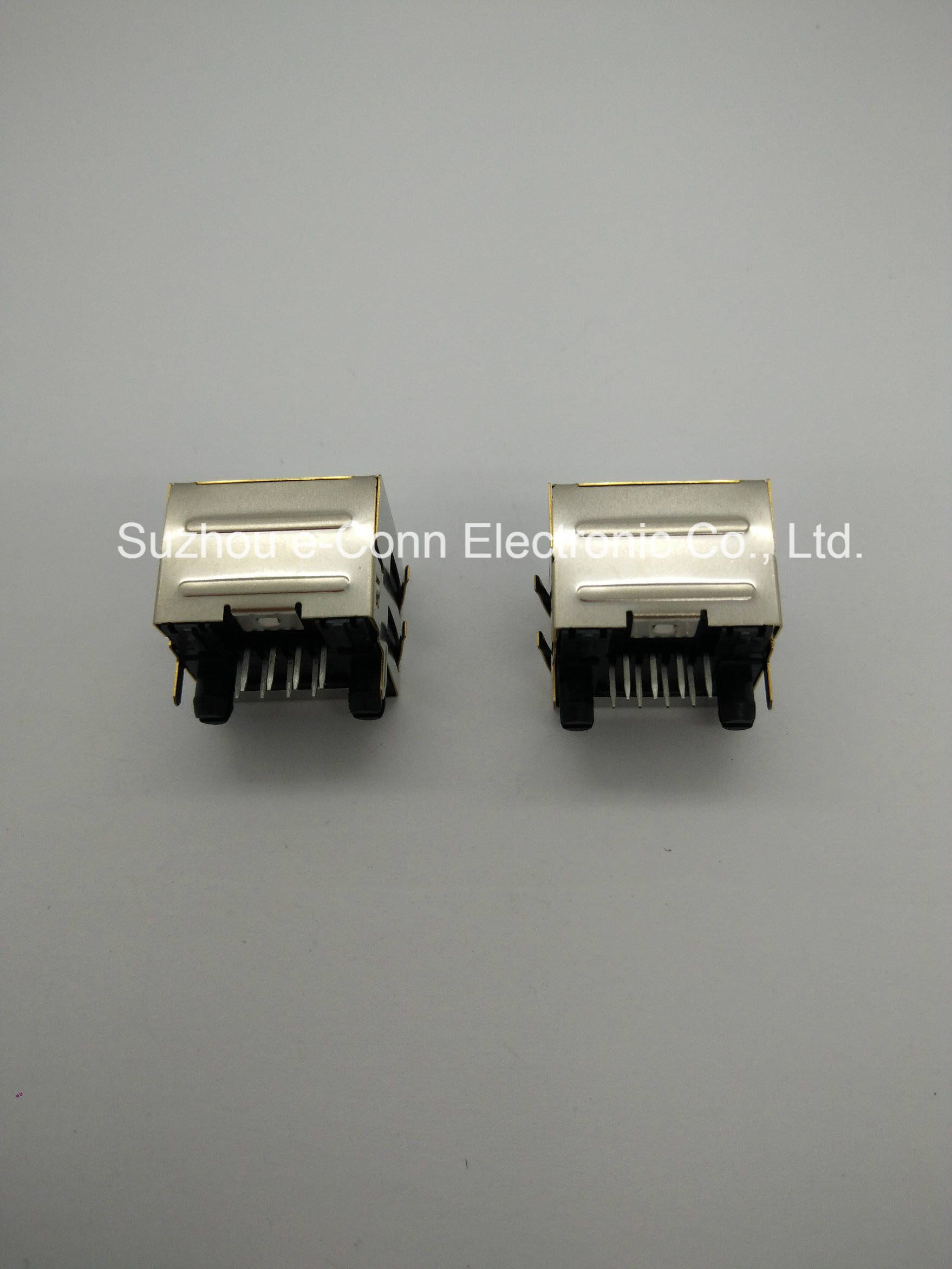 Single-Port Magnetic Modular Jacks with LED, Rj 45 8p8c