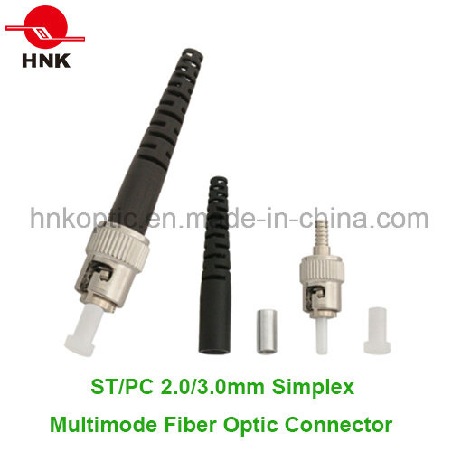 St PC 3.0mm Simplex Multimode Fiber Optic Connector