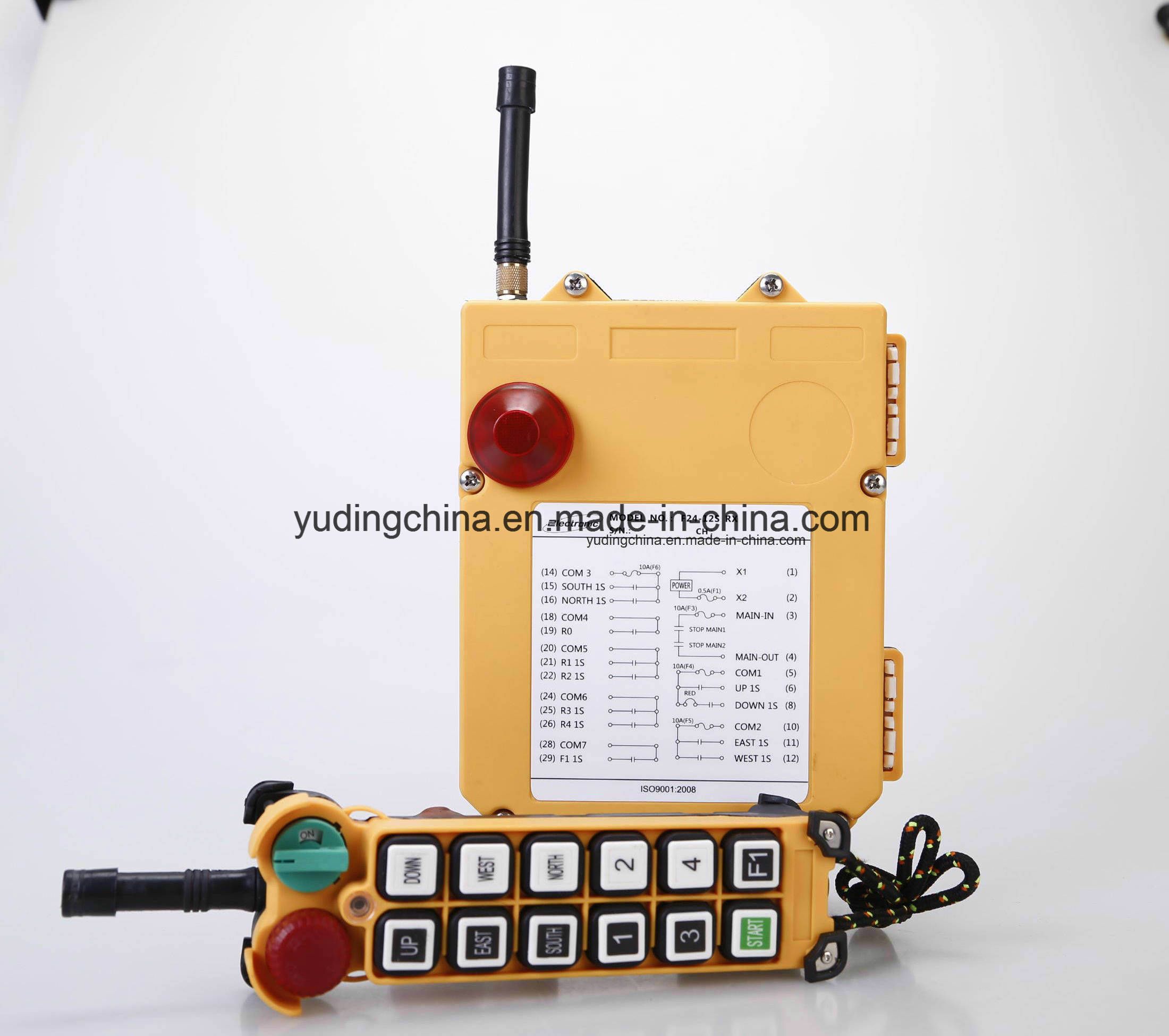Single Speed Industrial Wireless Radio Remote Controls Hoist F24-12s