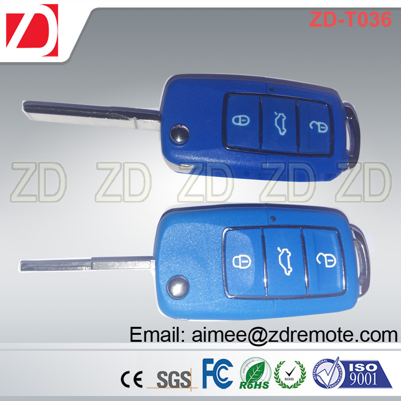 Popular Car Key Remote Control with Different Color