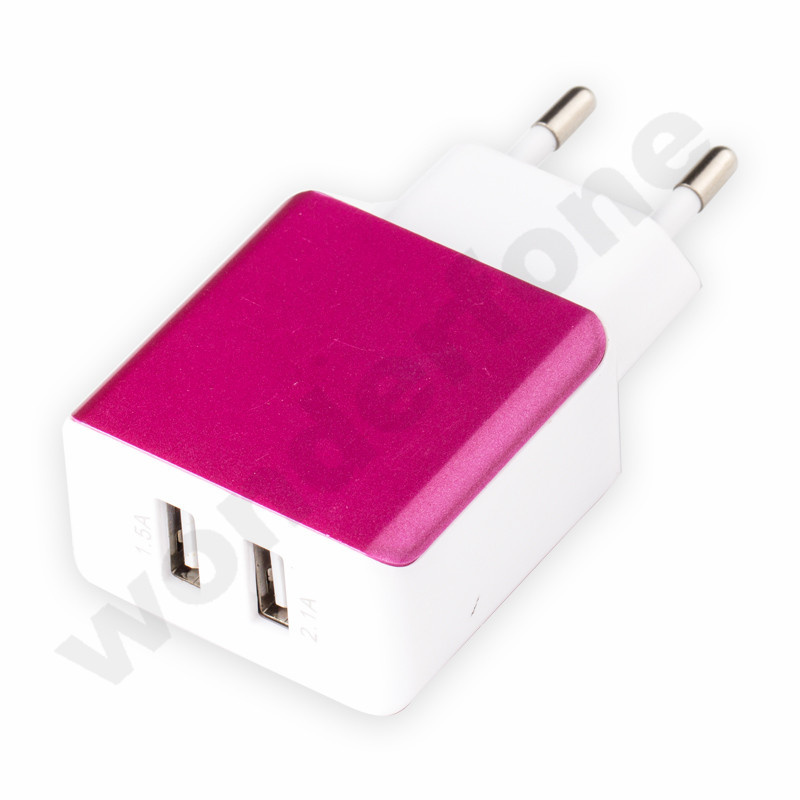Business Style 2 USB Metal Charger