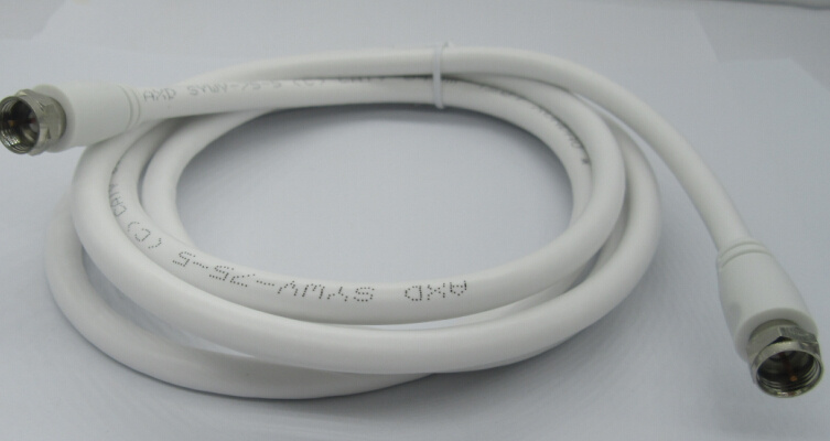 TV Cable, White Color, Custom Length