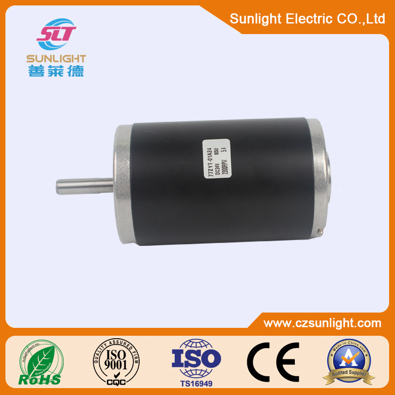 24V 77mm DC Motor Industrial Brush Motor for Car