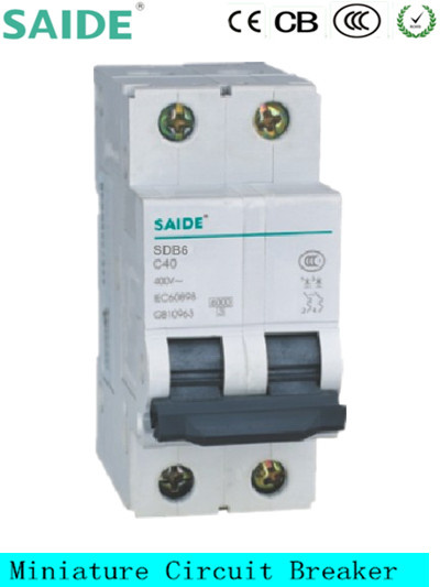 Sdb65-63 Miniature Circuit Breaker 2p MCB