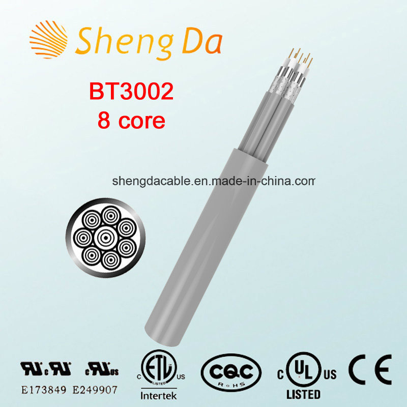 Bt3002-8 Core Grey Insulation Coaxial Digital Cable