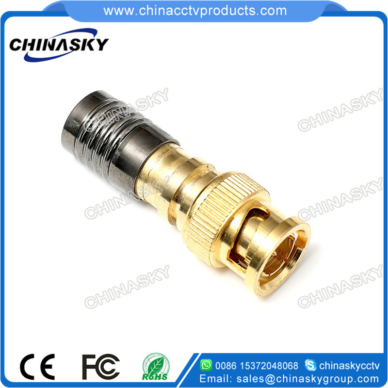 CCTV Waterproof BNC Compression Connector for RG6 Cable (CT5078S/RG6)