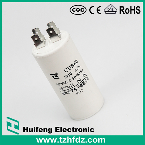 Cbb60 250VAC 16UF Motor Run Capacitor with Pins