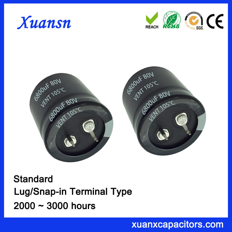 6800UF 80V Standard Snap in Capacitor for Industry