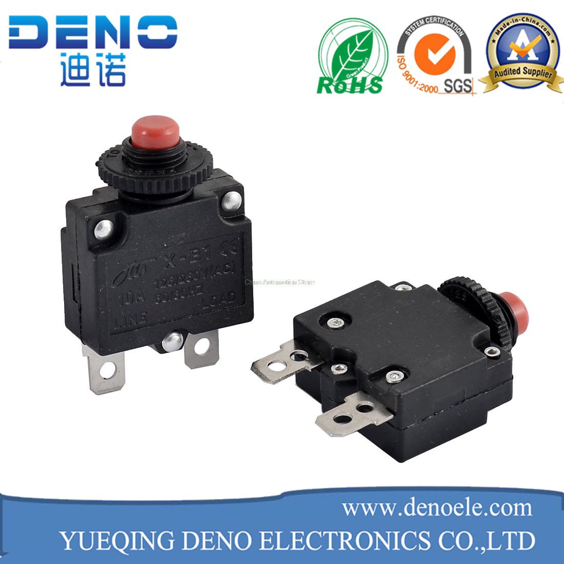 AC 125 250V 20A Air Compressor Circuit Breaker Overload Protection Switch
