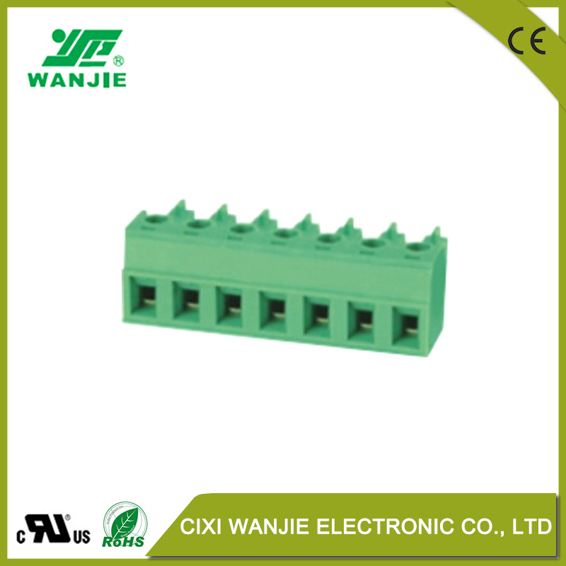 Male Female Green Connector PCB Pluggable Terminal Block Wj15edgk/Km, Pitch 5.08mm