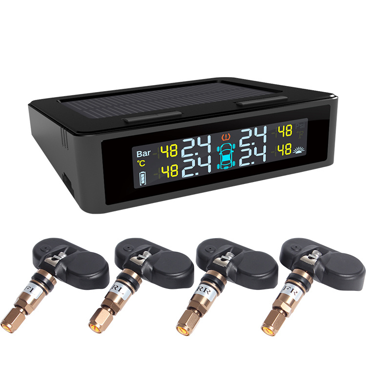 Wireless TPMS Internal Sensors Solar Charge USB Charge
