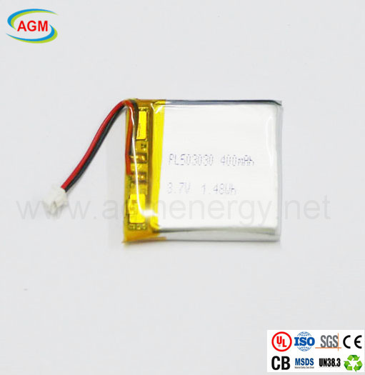 MP4, iPad Pl503030 3.7V 400mAh Rechargeable Lithium Battery