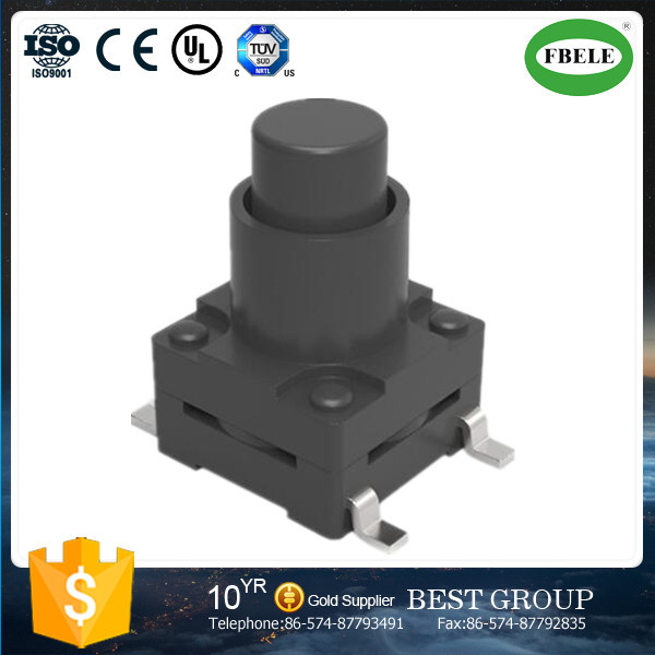 Fb0884 (SMT 8.0*8.0*H=12~17mm) with Sheath Patch Waterproof Button Switch